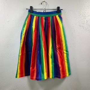 Brand new rainbow midi skirt
